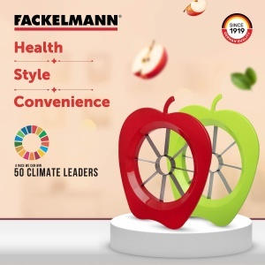 Fackelmann 42015 Taietor de Mere si Pere Otel Inoxidabil Rosu sau Verde - Img 8