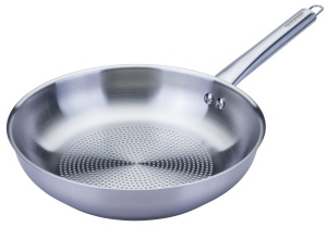 Fackelmann Bratpfanne 24 cm din otel inoxidabil compatibila inductie rezistenta la temperaturi inalte