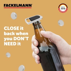 Fackelmann Flaschenoffner 49971 Metal Argintiu - Img 5