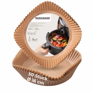 Fackelmann Hartie de Copt Rotunda 16 cm Rezistenta la Ulei si Apa 50 Bucati