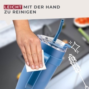 Fackelmann Isoliertrinkbecher XXL 1200 ml Albastru Inox Dublu Izolat - Img 5