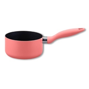 Fackelmann Mini Topf O14 cm aluminiu reciclat ceramica roz