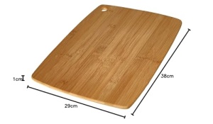 Fackelmann Schneidbrett Tropical Tablie Bambus cu Gravura Tukan 38x285 cm Maro - Img 2