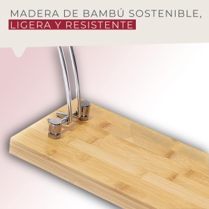 Fackelmann Suport Schinken Bambus Pliabil 37x16 cm Design Modern - Img 7