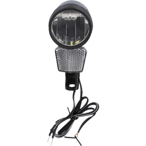 Far cu LED FISCHER Dynamo 80 Lux, cu cablu, negru, cu stand light - Img 2
