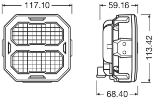 Far LED Osram LEDriving Cube PX2500, 2500 Lumen, IP6K8, IP6K9K - Img 3