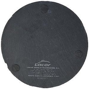 Farfurie rotunda Lacor Tafelplatte 25 cm negru moderna - Img 2