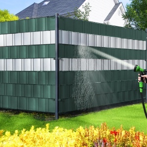 Fasi de protectie VOUNOT din PVC 140m x 19cm, 80 clipsuri, culoare verde - Img 7