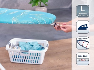Fata de masa Leifheit Thermo Reflect Universal, 140 x 45 cm, design Butterflies Blue - Img 3