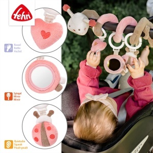 Fehn Activity Spirale Biene 068313 Jucarie Interactiva pentru Bebelusi cu Elemente 3D - Img 4