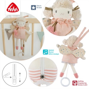 Fehn Mini-Spieluhr Fee 045017 Jucarie muzicala pentru somn bebelusi Glow-in-the-dark Melodie Schwanensee - Img 5