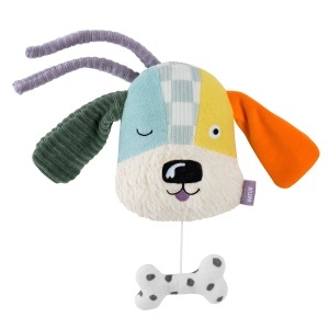 Fehn Mini-Spieluhr Hund 044010 Jucarie muzicala din bumbac organic melodia Guter Mond