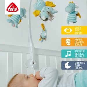 Fehn Musik Mobile Little Castle Jucarie Muzicala pentru Bebelusi Melodie Mozarts Wiegenlied 0-5 Luni - Img 2
