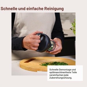 Feliator de ierburi Zyliss cu 5 lame din otel inoxidabil, ergonomic - Img 5