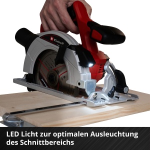 Ferastrau circular cu acumulator Einhell TE-CS 18/165-1 Li-Solo Power X-Change (panza de ferastrau 18 V, Li-Ion, O165 x O20 mm, reglare fara unelte la adancimea de taiere + unghi de inclinare, fara baterie si incarcator) - Img 7