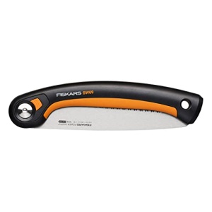 Ferastrau pliabil Fiskars Plus, pentru busteni si ramuri groase, 3 pozitii de taiere, lama cu dinti ascutiti, zimtare grosiera, lungime lama: 21 cm, negru/portocaliu, SW69, 1067553 - Img 18