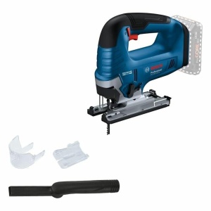Ferastrau vertical cu acumulator Bosch Professional 18V System GST 18V-125 B (cu maner cu arc, taieturi inclinate pana la un unghi de 45deg, 1x panza de ferastrau pendular, set de aspiratie) - Img 1