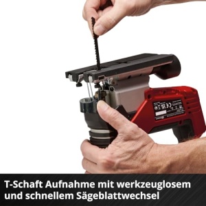Ferastrau vertical cu acumulator Einhell Professional TP-JS 18/135 Li BL Power X-Change (18 V, adancime de taiere 135 mm in lemn, inaltime de ridicare 26 mm, fara perii, inclusiv panza de ferastrau, fara baterie si incarcator) - Img 11
