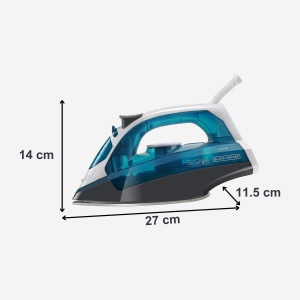 Fier de calcat BlackDecker BXIR2200E 2200W Abur 120gmin Albastru - Img 3