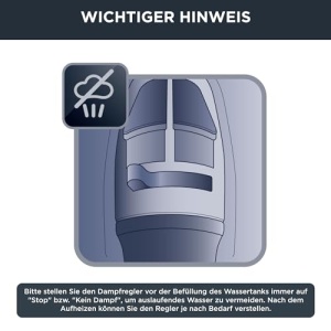 Fier de calcat cu abur Rowenta DW4320 Express, otel inoxidabil, 250 mililitri, albastru - Img 8