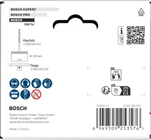 Fierastrau cu coroana Bosch pentru zidarie si gresie, 103 mm, accesoriu profesional - Img 4