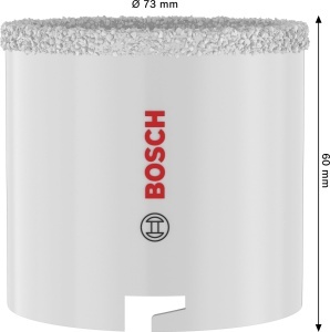 Fierastrau cu gaura Bosch 1x pentru caramida si gresie moale, 73 mm - Img 3