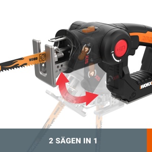 Fierastrau electric multifunctional WORX WX550.9, 20V, 2-in-1, fara acumulator - Img 2