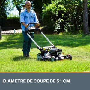 Fierastrau pentru gazon WORX WA6333, otel durabil, diametru 51 cm - Img 3