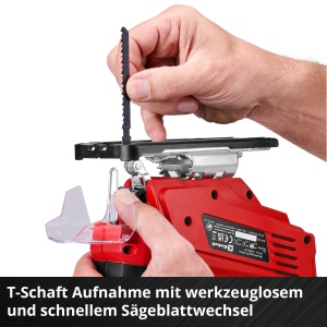 Fierastrau vertical Einhell TC-JS 1870 Li 18V Cu Pendulare si Set Accesorii - Img 8