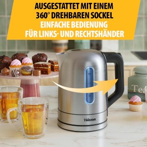 Fierbator apa Tristar WK-1344, 1.7 L, 2200 W, inox - Img 3