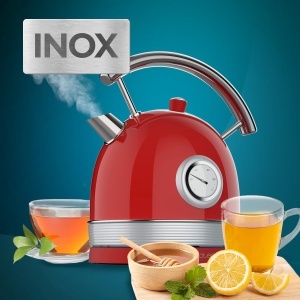Fierbator Cecotec Thermosense 420, 1.8L, 2200W, Rosu Vintage - Img 9