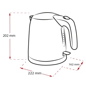 Fierbator compact Melitta Prime Aqua Mini Black Edition 2200W 1L - Img 3