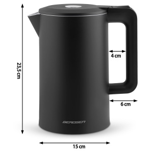 Fierbator de apa Berdsen, 1.7L, 2200W, Negru - Img 4