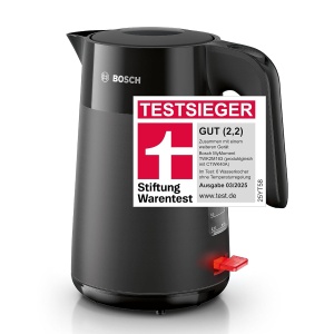 Fierbator de apa Bosch MyMoment TWK2M163, 1.7 L, 2400 W, Negru mat