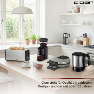 Fierbator de apa Cloer 4700, 1.5L, 2200W, inox, negru - Img 7