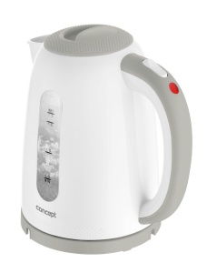 Fierbator de apa CONCEPT RK2335, 1.7 L, 2200 W, design modern, culoare gri