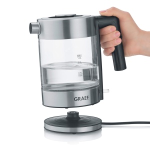 Fierbator de apa Graef WK300 1L LED DURAN sticla inox 2200W - Img 3