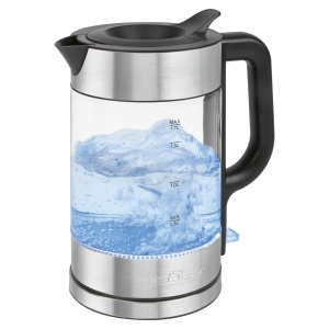 Fierbator de apa ProfiCook PC WKS 1322, 1.7L, 2200W, sticla si otel inoxidabil