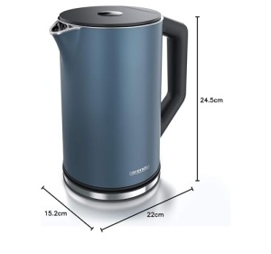 Fierbator electric Arendo Elegant, 1.5L, 2200W, temperatura reglabila, Admiral Albastru - Img 8