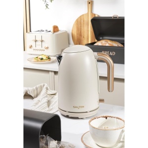 Fierbator electric Salter Pebble 3KW, 1,7L, cu filtru detasabil, culoare Stone - Img 5