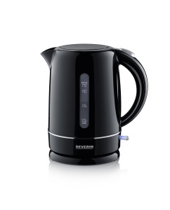 Fierbator electric Severin WK 4322, 1.7 L, 2200 W, filtru anticalcar, negru