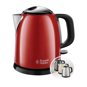 Fierbator Russell Hobbs 24992-70, 1L, 2400W, Rosu, Inox