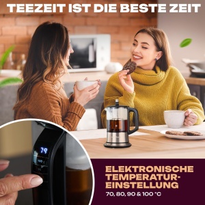 Fierbator si infuzor ceai ProfiCook PC-TK 1165, 0.5L, 1100W, sticla si otel inoxidabil, BPA-free - Img 7