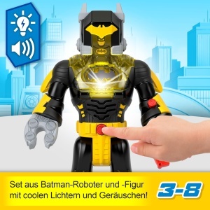 Figurina Batman cu Exo-Anzug Imaginext Fisher-Price, 30 cm, cu lumini si sunete - Img 3