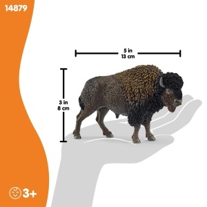 Figurina Bison Schleich WILD Life 14879, 13 x 4 x 8 cm, Detaliu Realist - Img 5