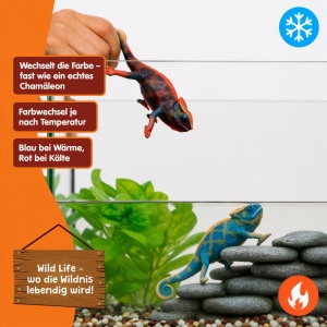 Figurina Chamaleon Schleich WILD Life 14858, Detaliu Autentic, 10 x 3 x 5 cm - Img 5