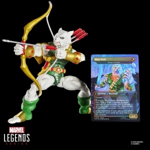 Figurina de Actiune Hasbro Marvel Legends Man-Wolf, 15 cm, cu Accesorii - Img 5