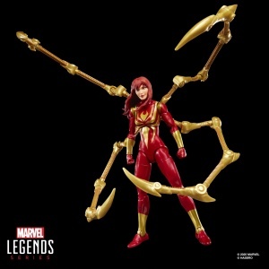 Figurina de actiune Hasbro Marvel Legends Mary Jane Watson Iron Spider, 15 cm, 7 accesorii - Img 8