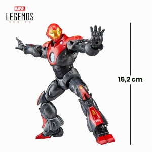 Figurina de actiune Marvel Legends Iron Man Ultimate, 15 cm, 5 accesorii - Img 3