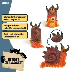Figurina de colectie schleich ELDRADOR Lavaschnecke 70851, 8 x 5 x 7 cm - Img 3